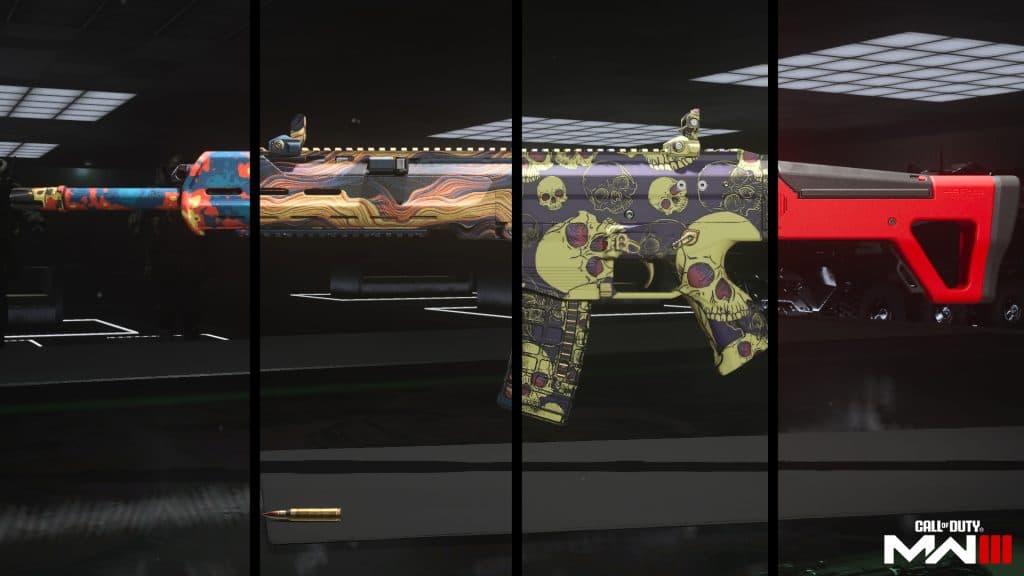 Camuflajes de armas en el rifle de asalto Modern Warfare 3