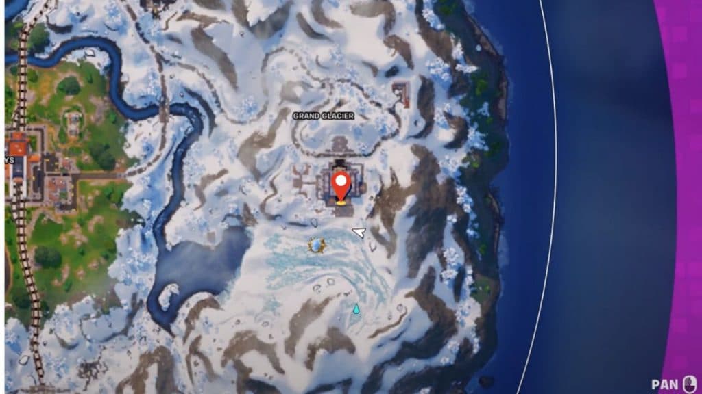 Mod Bench en Gran Glaciar de Fortnite Capítulo 5