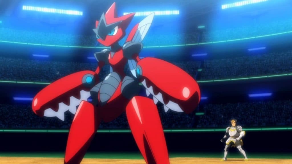 pokemon go mega scizor en el anime