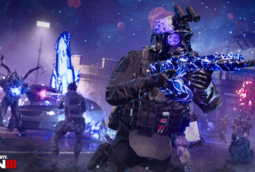 Operators fighting zombies inside the Dark Aether.