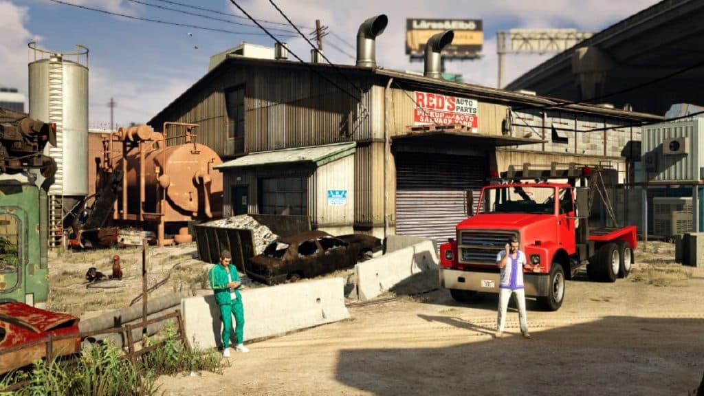 El negocio de repuestos para automóviles de Yusuf, Red, en GTA Online