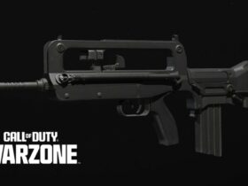 FR 5.56 in Warzone with the logo at the bottom left