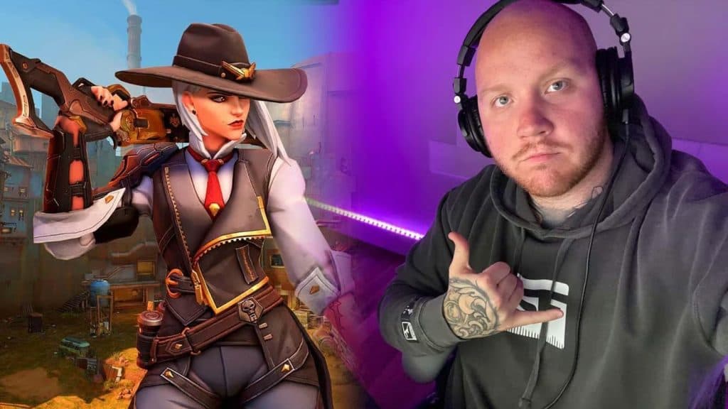 TimTheTatman junto con Ashe de Overwatch 2