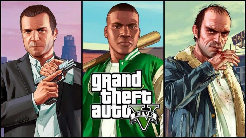 franklin, michael y trevor en gta 5 art