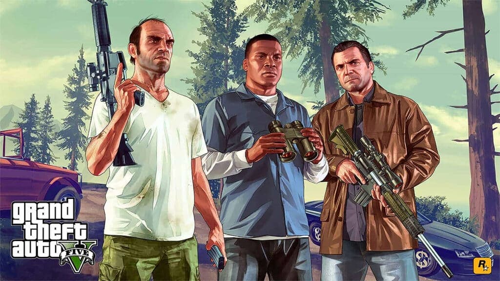 Franklin, Michael y Trevor en GTA 5