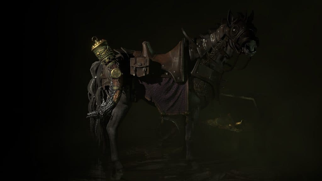 Una montura de caballo en Diablo 4