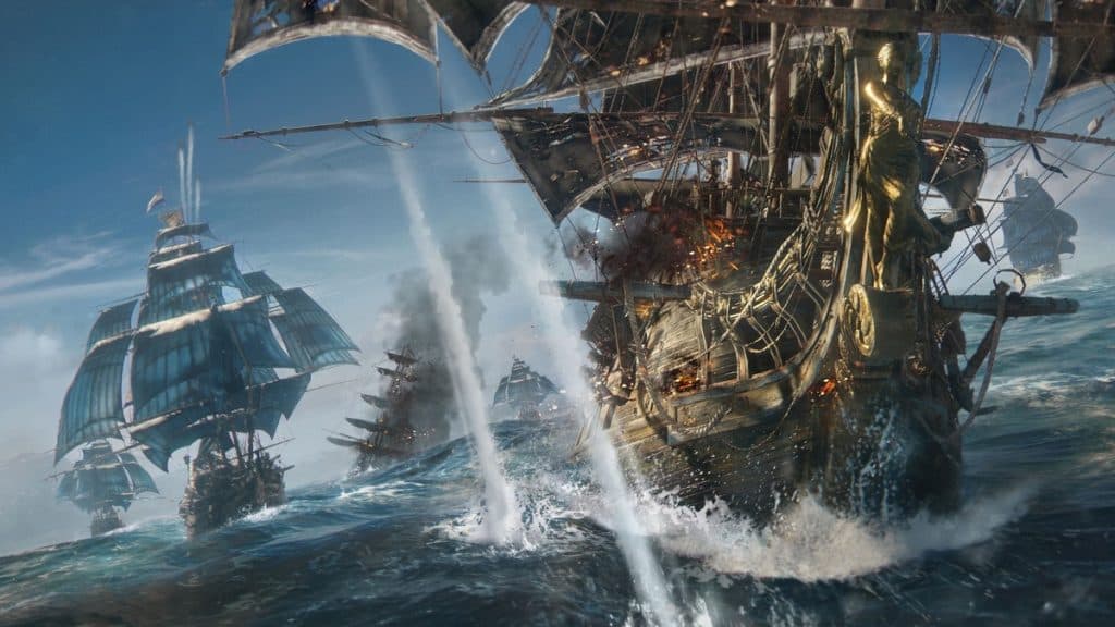 dos barcos peleando en Skull and Bones