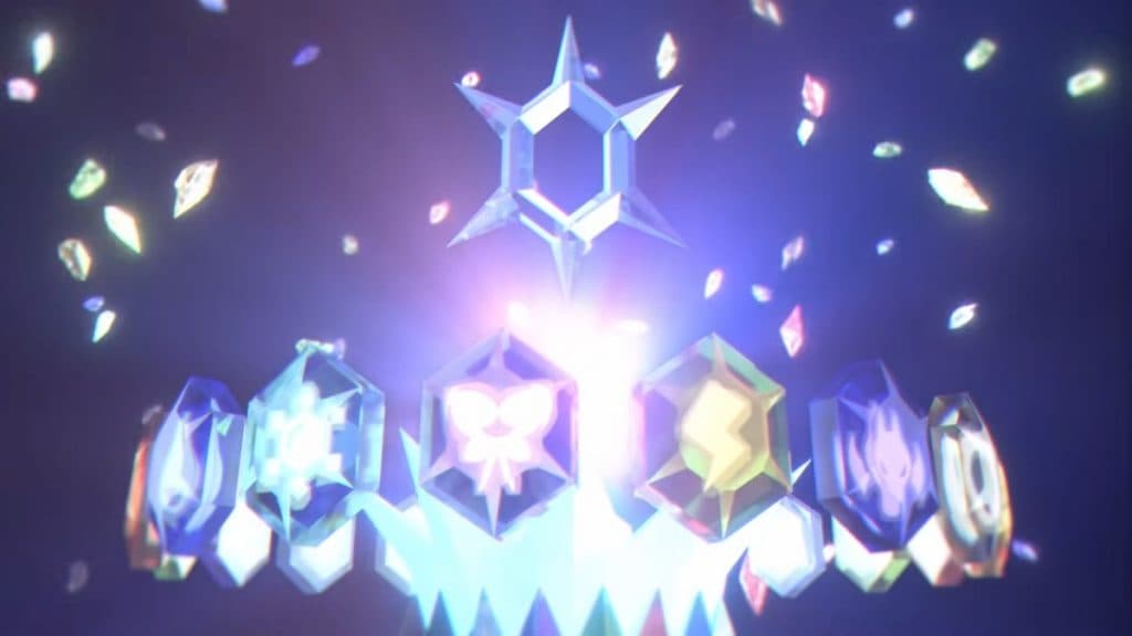 Corona estelar tipo Tera en Pokémon Escarlata y Violeta
