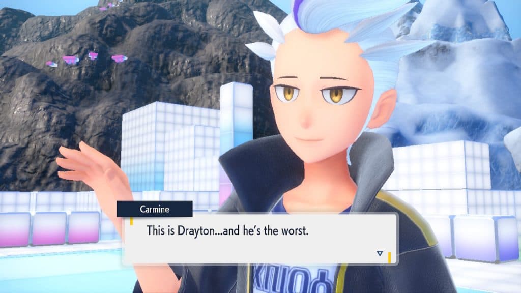 Drayton en Pokémon Scarlet y Violet DLC 2 The Indigo Disk