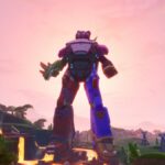 fortnite mecha team leader skin in the air