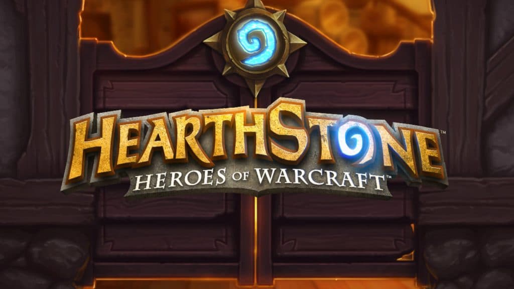 Portada de Hearthstone con el logo del juego.