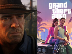 Arthur Morgan in RDR 2 and Lucia along with her partner in GTA 6
