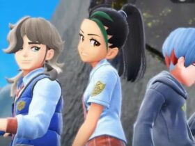 pokemon scarlet and violet rivals arven, nemona, and penny in the paldea region