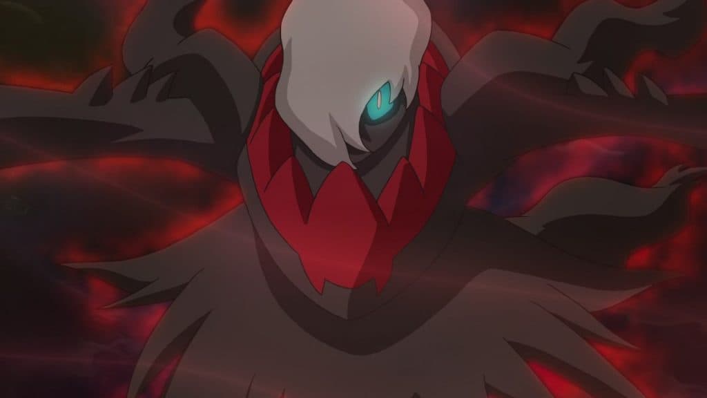 pokemon escarlata y violeta especies míticas darkrai en el anime