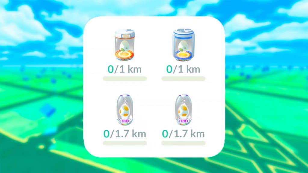 Incubadoras de huevos en Pokémon Go.