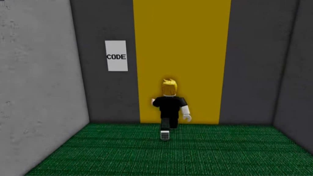 Un jugador que intenta abrir una puerta en Puzzle Doors.