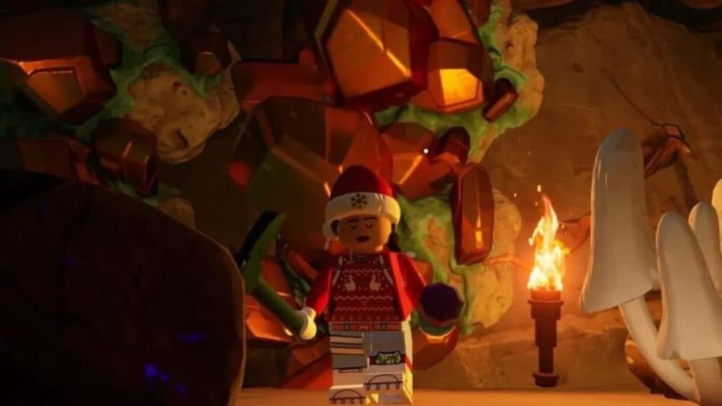 LEGO Fortnite Cobre en la cueva de lava