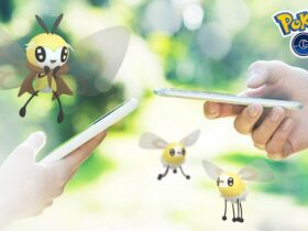 Cutiefly and Ribombee with Pokemon Go players