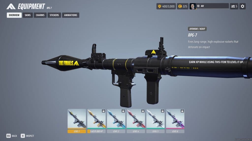 RPG-7 en la final del Heavy