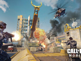 CoD Mobile key art featuring various players shooting at each other.