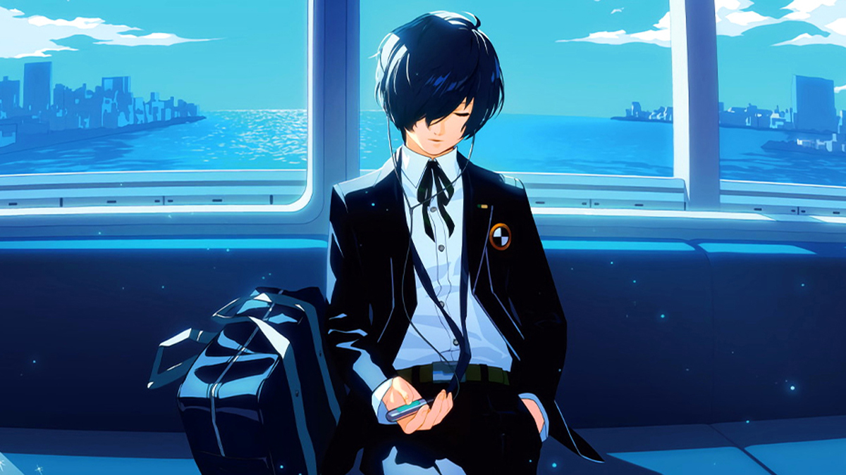 Persona 3 Reload MC in the train.