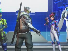 Overwatch 2 four heroes including Genji in front of them all