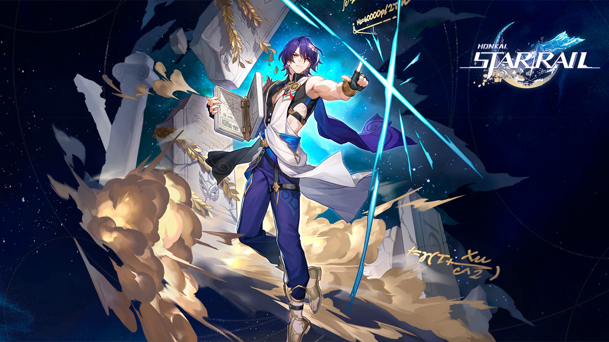 Dr. Ratio splash art in Honkai Star Rail