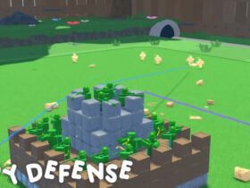 A small fort in Roblox Toy Defense.