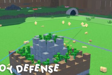 A small fort in Roblox Toy Defense.