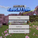 Minecraft Education Edition menu