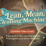 Genshin Impact Genshin Impact Lean, Mean, Cleaning Machine web event poster