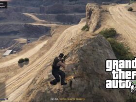 GTA V Player Fighting in Quarry