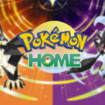 Pokemon Home logo with a Pokemon Ultra Sun and Ultra Moon background