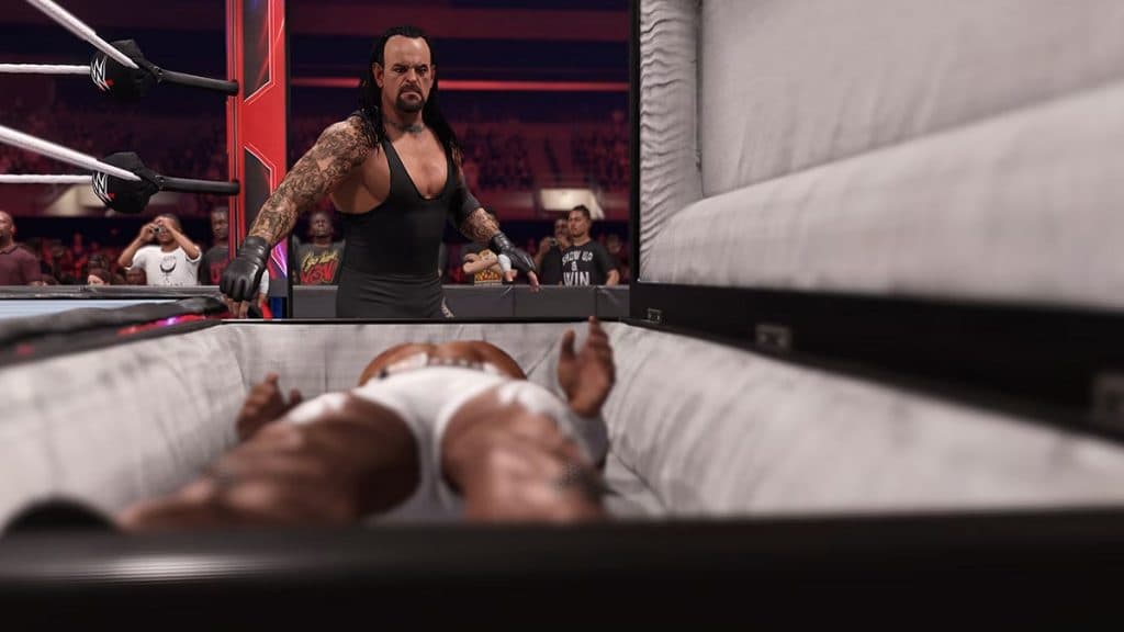 The Undertaker ganando un combate de Casket