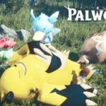 Pals taking a nap in Palworld.