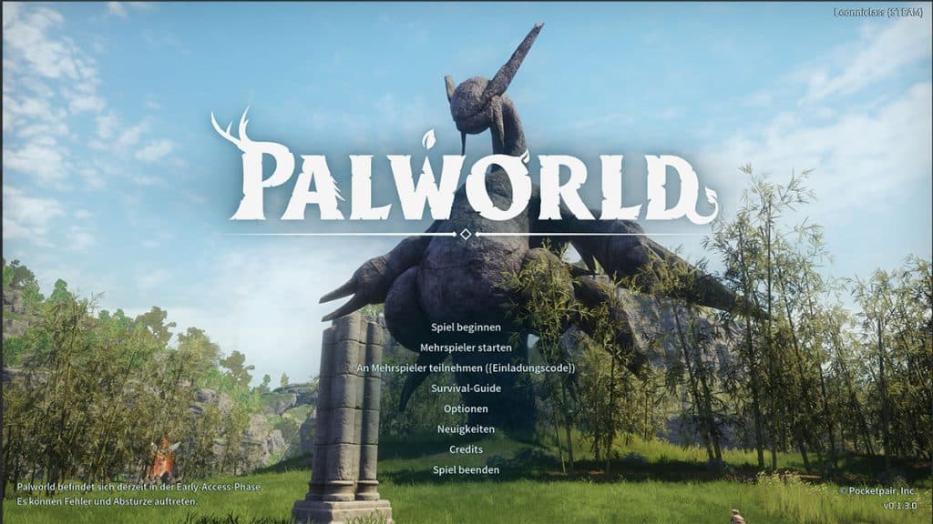 Palworld mejor menú de fondo Mod