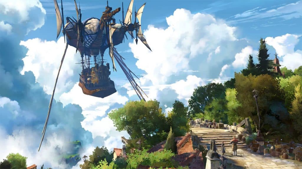 Dirigible de fantasía Granblue