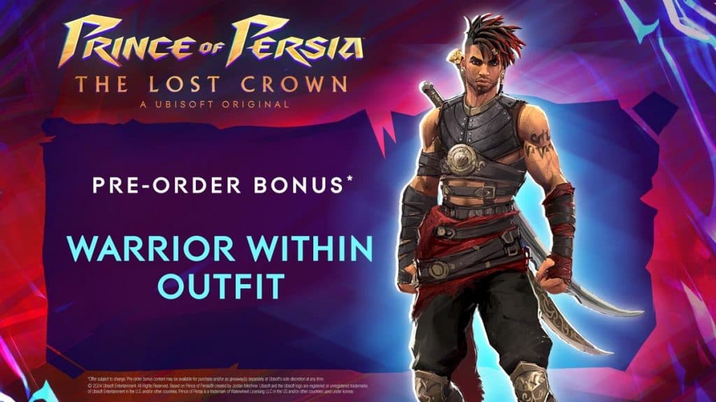 Traje de guerrero interno en Prince of Persia: Lost Crown