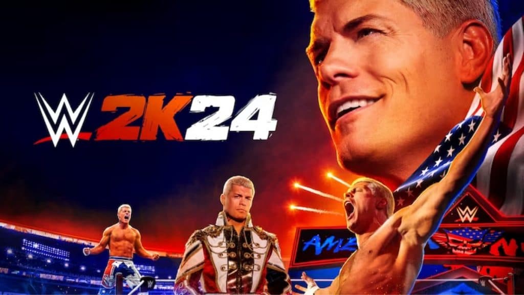 Cody Rhodes en la portada de la edición estándar de WWE 2K24