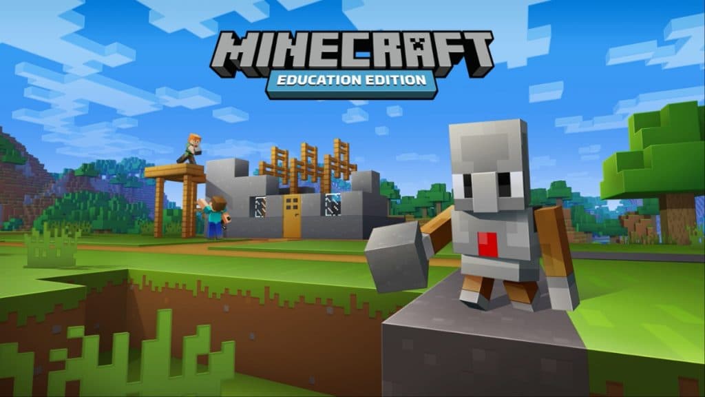 Un golem en Minecraft Education Edition.