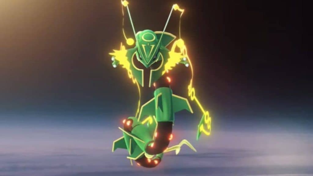 imagen promocional de pokemon go mega rayquaza