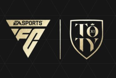 EA FC 24 TOTY logo on black background