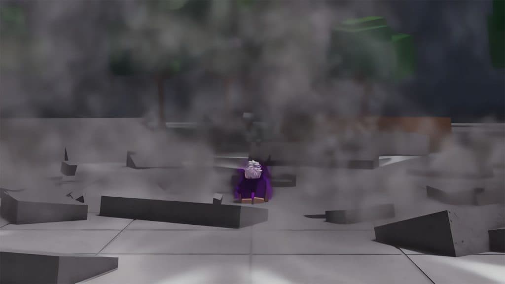 Un personaje en su forma definitiva en Roblox The Strongest Battlegrounds.