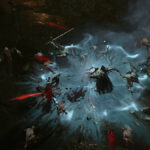 A battle taking place in Diablo 4