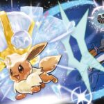 Eevee in a Tera Raid Battle event in Pokemon Scarlet and Violet