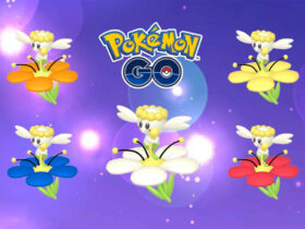 All colors of Flabebe in Pokemon Go.