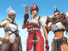 Sojourn, Kiriko, and Junker Queen in Overwatch 2 poster