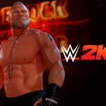 Wrestler Brock Lesnar in WWE 2K24