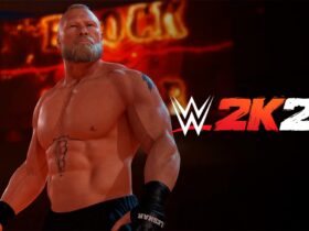 Wrestler Brock Lesnar in WWE 2K24