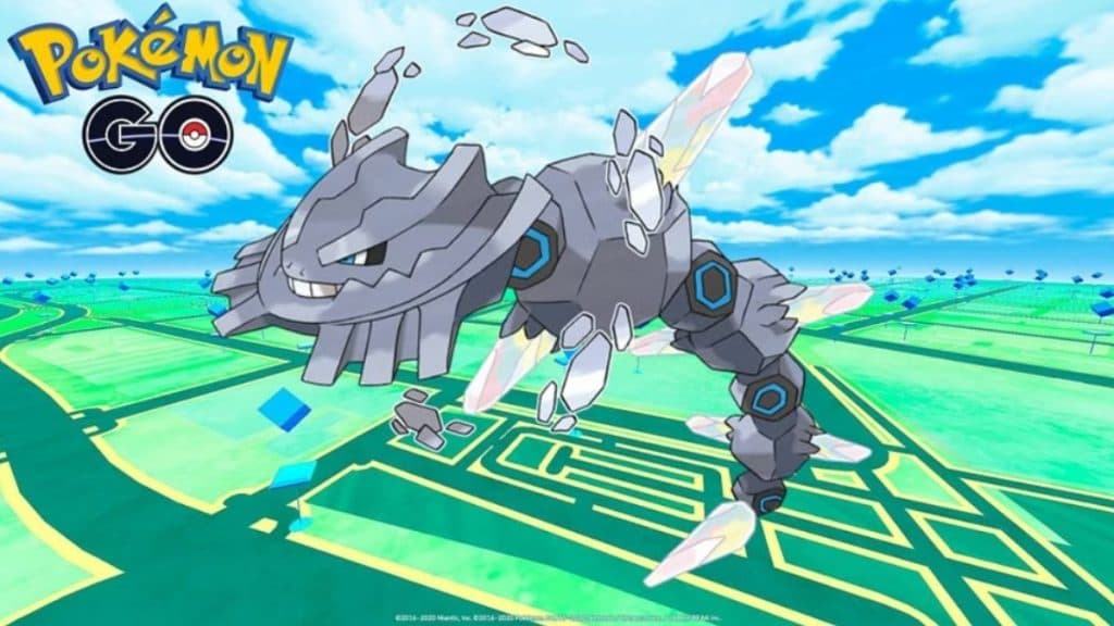 pokmeon go mega steelix con fondo de juego